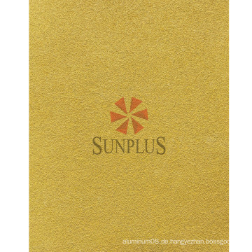 Sunplus Automobilgelbgold Papierschleifenblatt